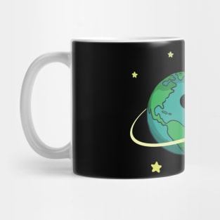 Earth And Moon Spinning Around Mug